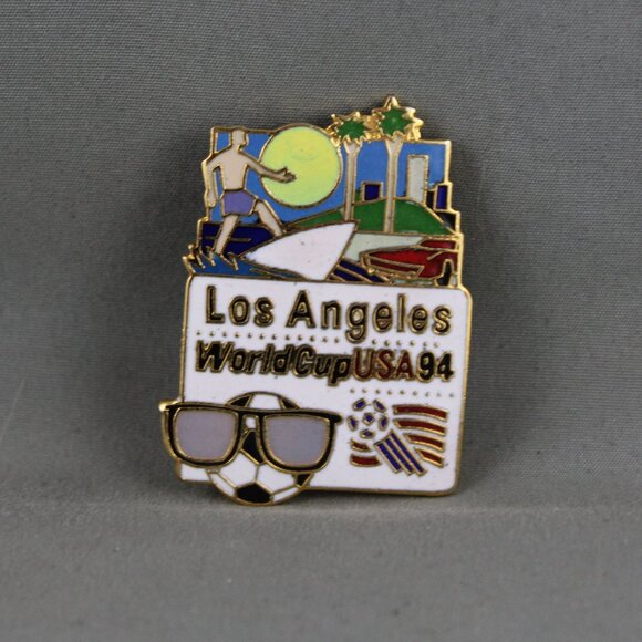 World Cup 1994 Pin - Match Location Pin Los Angeles Beach Graphic - Peter David - Picture 3 of 3